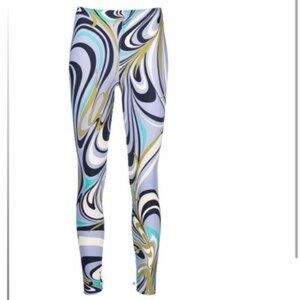 Emilio Pucci • abstract aprint cropped leggings
